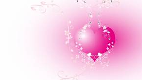 Розовое сердечко на День Влюбленных