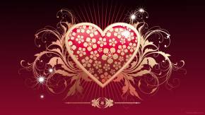 Красивое сердечко на День Влюбленных