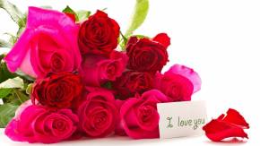 Букет красных роз для любимой на 8 марта