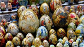 Яйца с изображением икон на Пасху