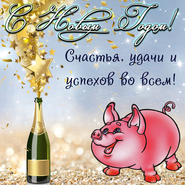 Поздравления С Новым Годом 2021 Свиньи Прикольные Короткие Смс