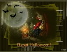 Поздравительная открытка с Хеллоуином