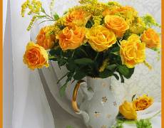 Желтые розы - букет