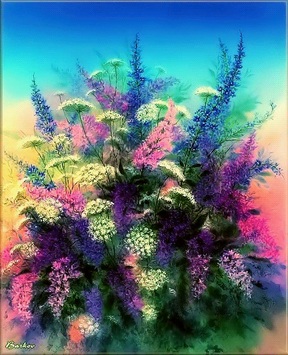 Летний натюрморт~Разные цветы