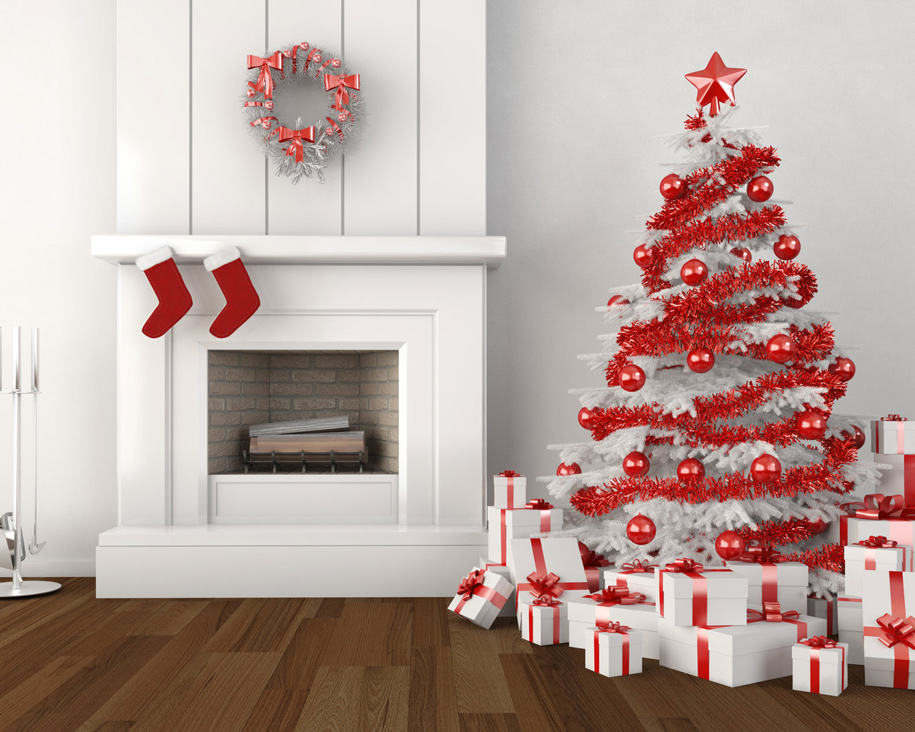 Новогодняя елка с подарками - C наступающим новым годом 2022 поздравительные картинки