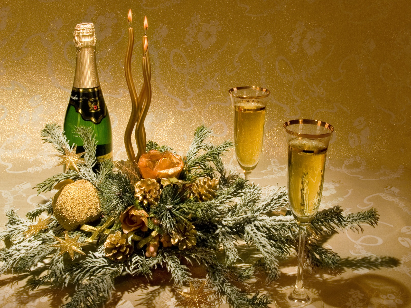 Шампанское с Новым годом - C наступающим новым годом 2022 поздравительные картинки