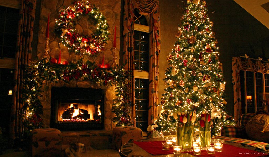 Вечер в канун Рождества - C Рождеством Христовым поздравительные картинки