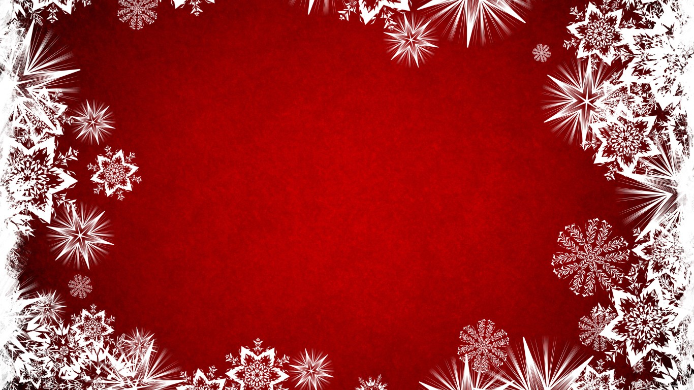 Белые звёзды на красном фоне на рождество - C Рождеством Христовым поздравительные картинки