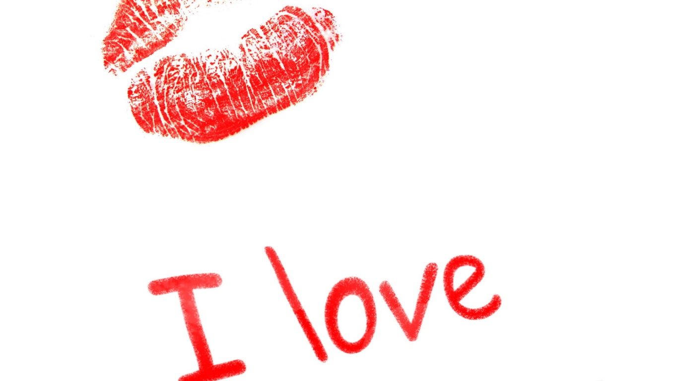Поцелуй с любовью на День Влюбленных 14 февраля - С днем Святого Валентина поздравительные картинки