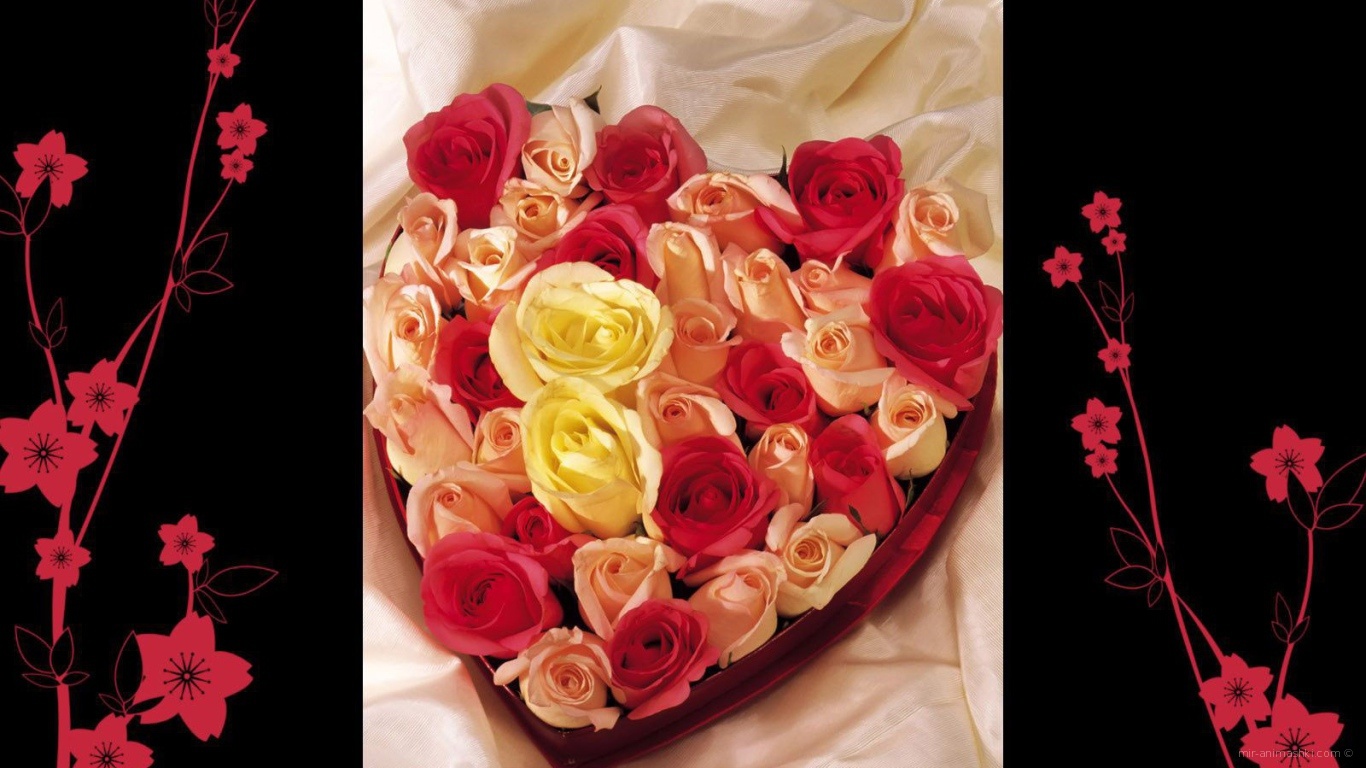 Сердечная композиция на День Святого Валентина - С днем Святого Валентина поздравительные картинки