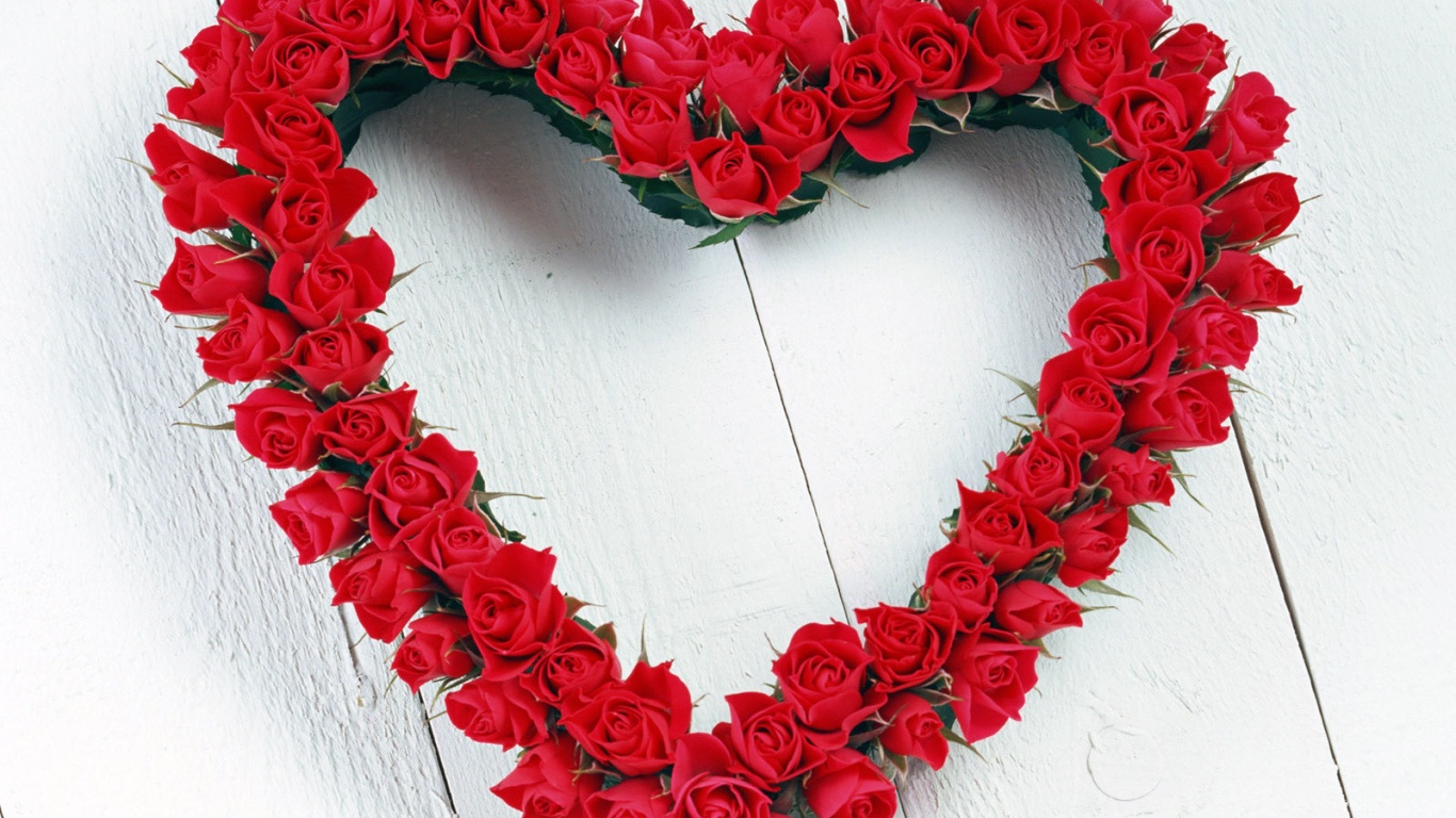 Красивые красные розы День Святого Валентина - С днем Святого Валентина поздравительные картинки