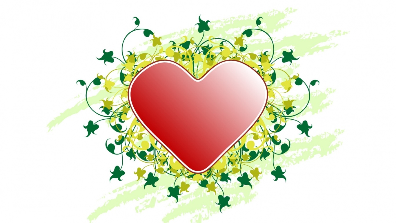 Красивое сердечко на День Св. Валентина - С днем Святого Валентина поздравительные картинки