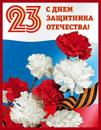 Картинка с цветами день защитника Отечества - С 23 февраля поздравительные картинки
