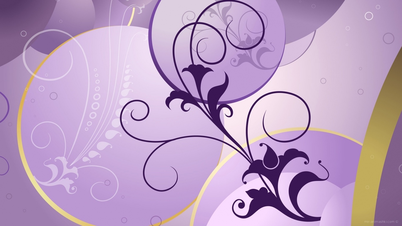 Фиолетовый цветок на 8 марта - C 8 марта поздравительные картинки