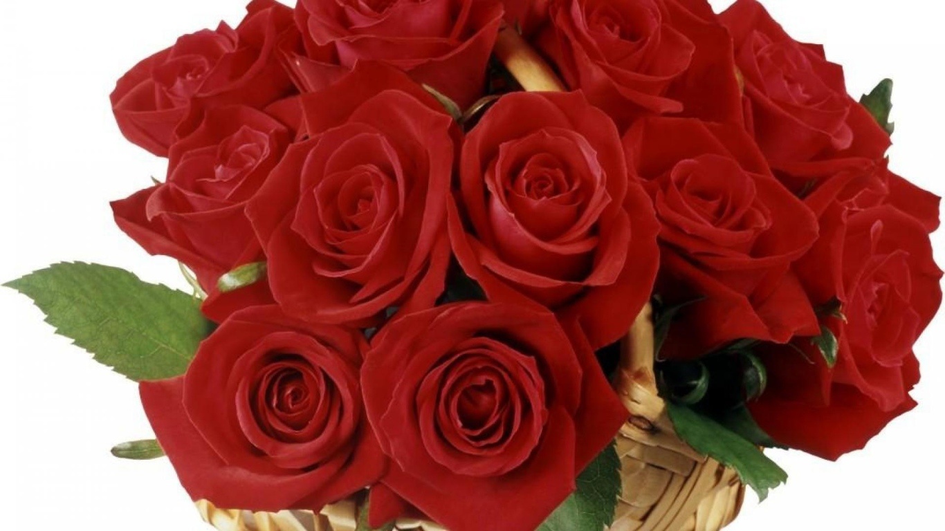 Букет волшебных красных роз на 8 марта - C 8 марта поздравительные картинки