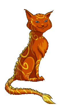 Котик сфинкс~Анимационные блестящие открытки GIF