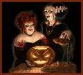 Ведьмы и тыква - Хэллоуин открытки и картинки
