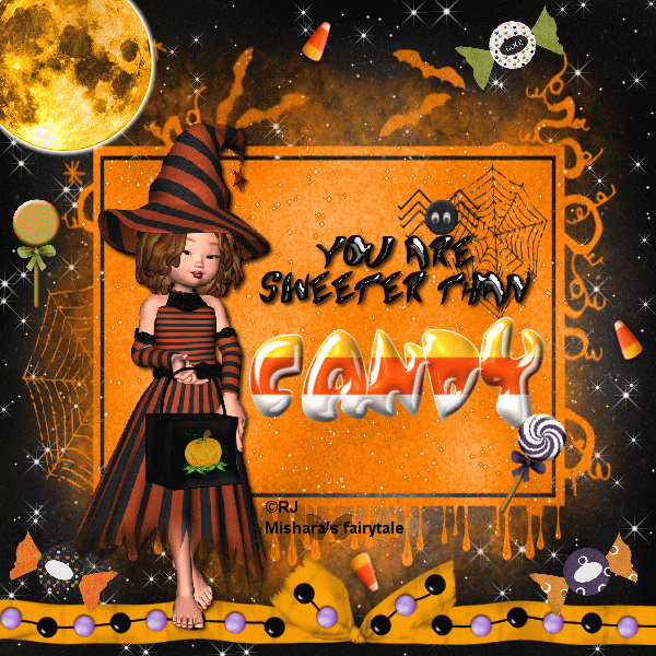Хэллоуин блестяшка~Анимационные блестящие открытки GIF