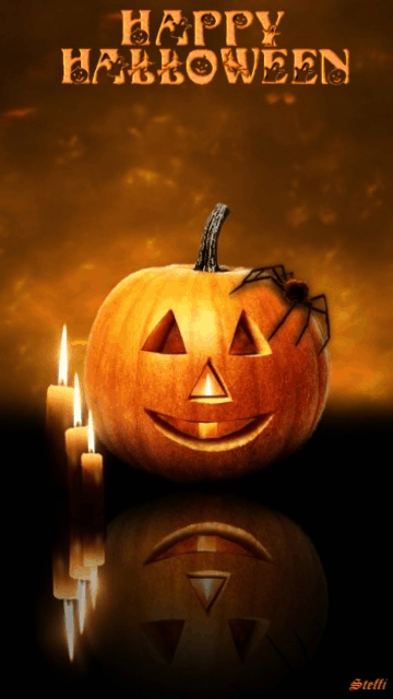 Хеллоуин картинки~Анимационные блестящие открытки GIF