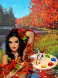 Осень художница - Осень открытки и картинки
