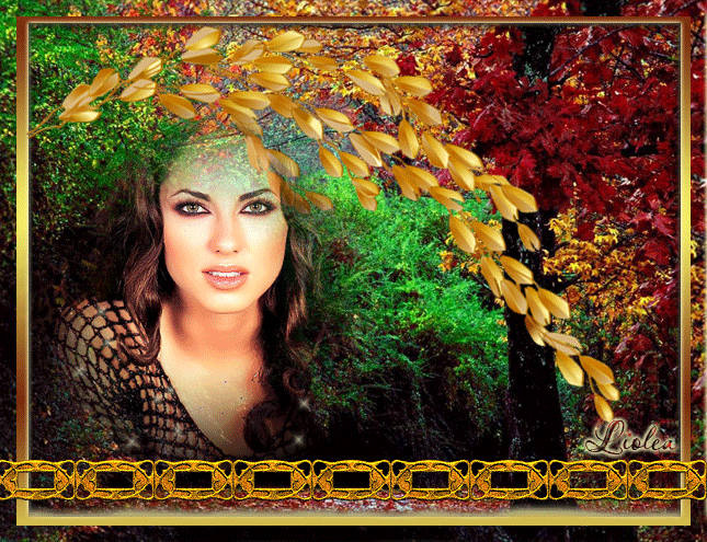 Краски Осени~Анимационные блестящие открытки GIF