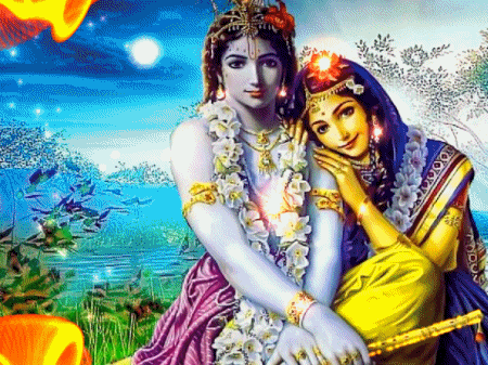 Индийские божества~Анимационные блестящие открытки GIF