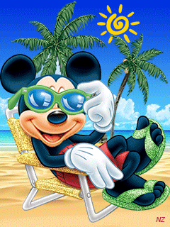 Микки Маус~Анимационные блестящие открытки GIF
