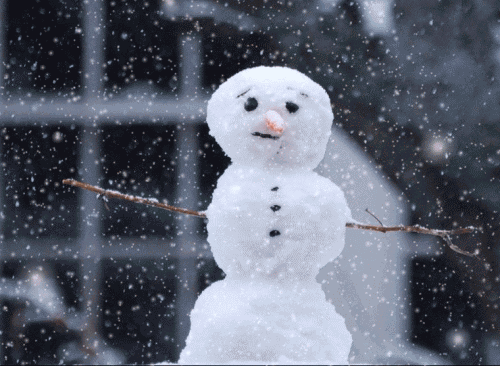Зима - живая фотография~Анимационные блестящие открытки GIF