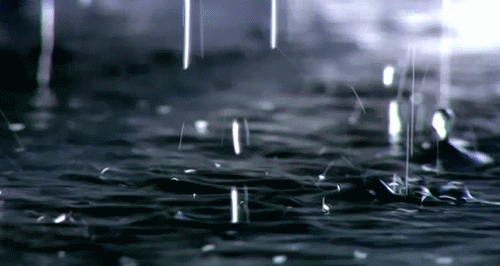 Дождь~Анимационные блестящие открытки GIF