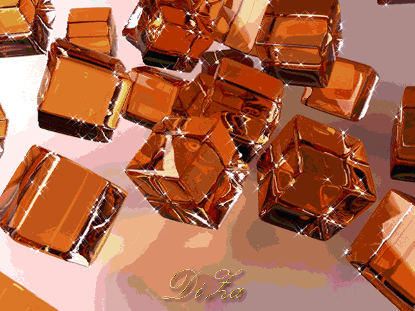 Классные яркие кубы~Анимационные блестящие открытки GIF