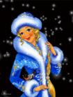Снегурочка в телефон - Новогодние обои на телефон открытки и картинки