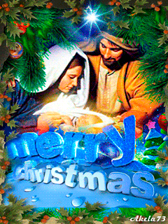 Christmas Wishes For Family~Анимационные блестящие открытки GIF