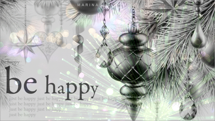 BE HAPPY~Анимационные блестящие открытки GIF