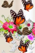 Бабочки и цветы картинки - Бабочки открытки и картинки