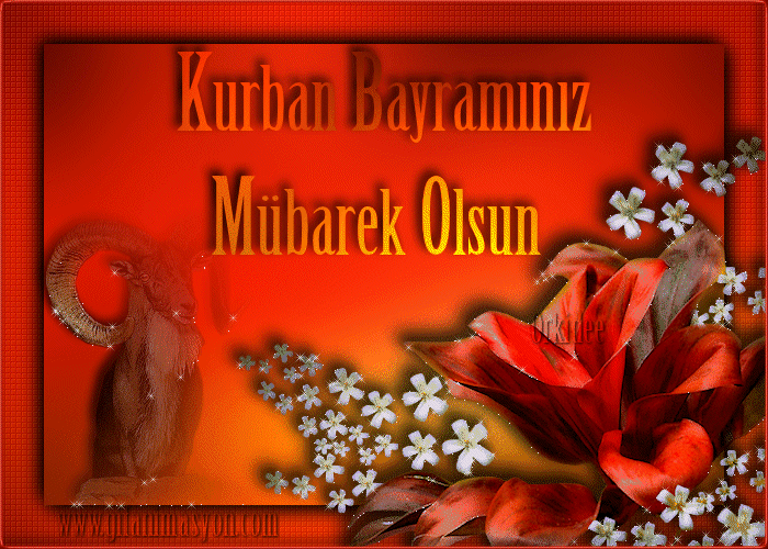 Kurban bayraminiz mubarek olsun~Анимационные блестящие открытки GIF