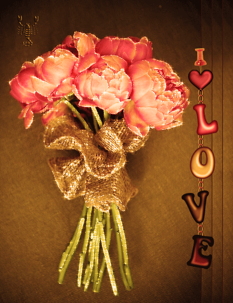 Любовь - это желание счастья дорогому человеку!~Анимационные блестящие открытки GIF