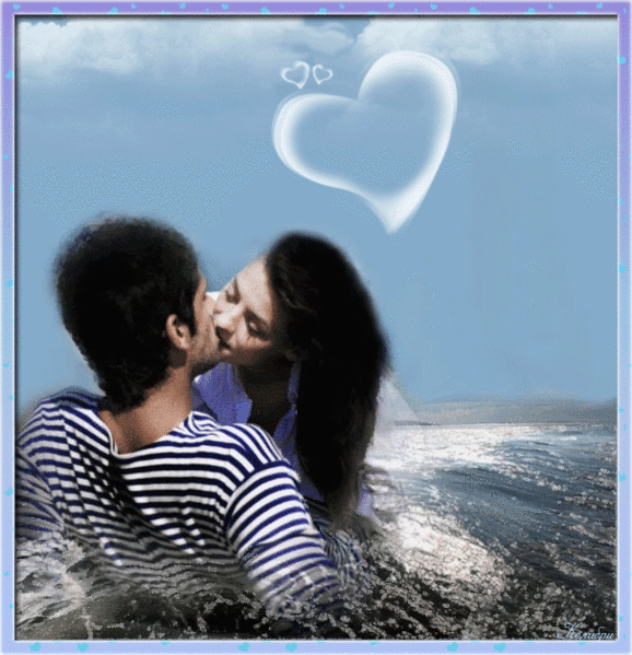 Любовь сердечки~Анимационные блестящие открытки GIF
