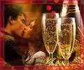 Шампанское и поцелуй - Любовь и романтика открытки и картинки