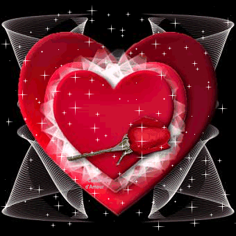 Сердце!~Анимационные блестящие открытки GIF