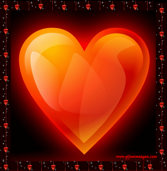 сердце~Анимационные блестящие открытки GIF