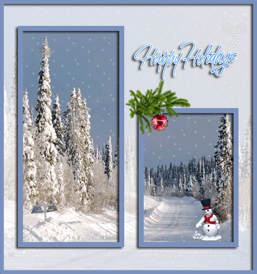 Happy Holidays!~Анимационные блестящие открытки GIF