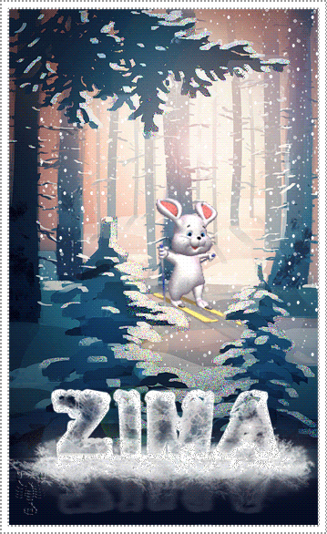 Зимнего настроения~Анимационные блестящие открытки GIF