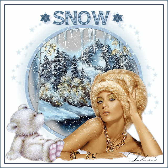 Снег~Анимационные блестящие открытки GIF