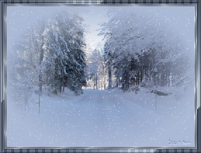 Снег кружится и летает~Анимационные блестящие открытки GIF
