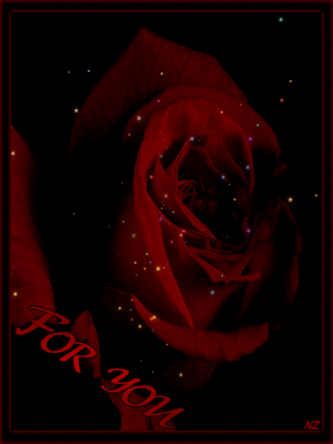 Роза – царица цветов~Анимационные блестящие открытки GIF