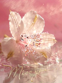 Сказочный цветок~Анимационные блестящие открытки GIF