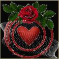Сердце и роза - День влюбленных открытки и картинки