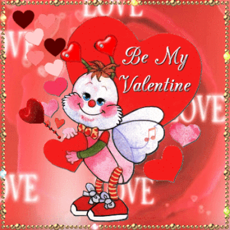 Be My Valentine~Анимационные блестящие открытки GIF