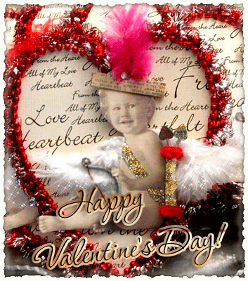 С Днем святого Валентина поздравляю вас~Анимационные блестящие открытки GIF