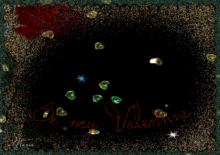 Валентинка~Анимационные блестящие открытки GIF